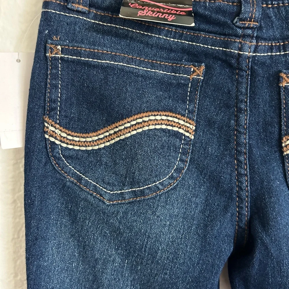 ✳️📚DROP⬇️ LEE • Kids Blue Jeans Convertible Skinny • 6X - Picture 6 of 7